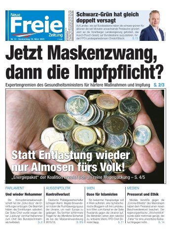 Jetzt Maskenzwang, dann die Impfpflicht?