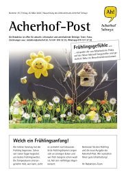 Acherhof-Post Nr. 35 | 25. März 2022