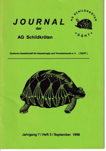 Radiata 7 (3) Journal AG Schildkröten