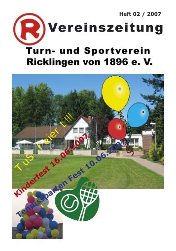 TuSZeitung 0207.indd - TuS Ricklingen von 1896 eV