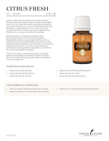 PIP Mezcla de aceites Citrus Fresh