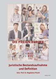Freie Berufe - Juristische Bestandsaufnahme und Definiton