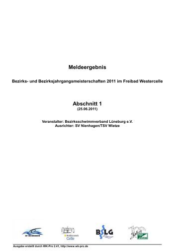 WK-Pro Meldeergebnis - TSV Over-Bullenhausen