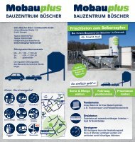 Betontankstelle Produktflyer