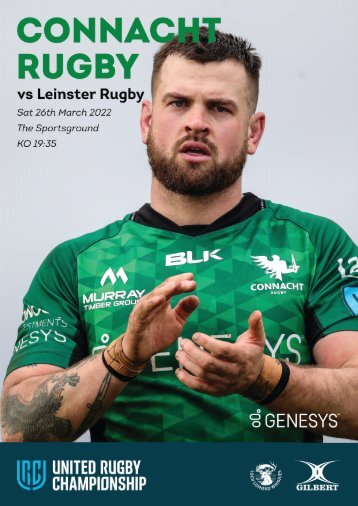 Connacht v Leinster URC Digital Match Programme