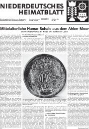 Mittelalterliche Hanse-Schale aus dem Ahlen-Moor