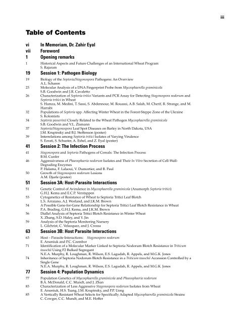 Septoria and Stagonospora Diseases of Cereals - CIMMYT ...