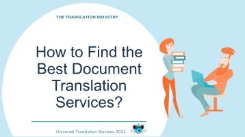 Document Translation Services