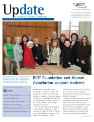 BCIT Foundation and Alumni Association support students
