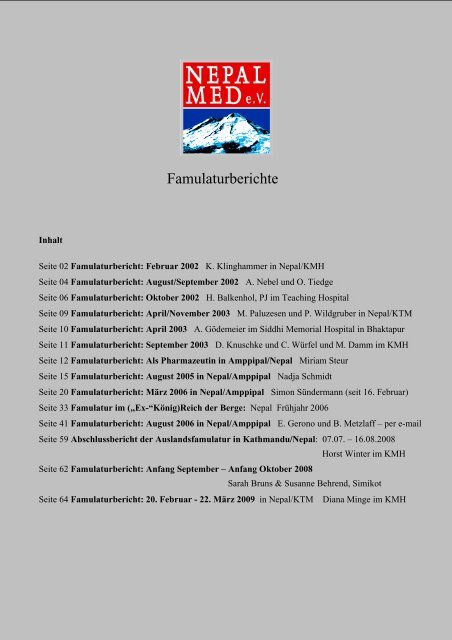 Berichte als PDF-Dokument - nepalmed.de