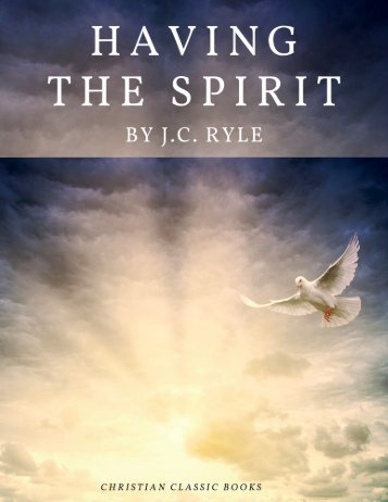 Having the Spirit by J.C. Ryle 