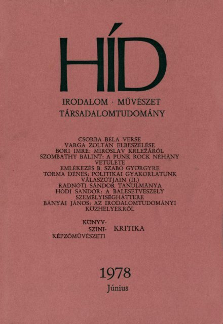 HÍD - Vajdasági Magyar Digitális Adattár