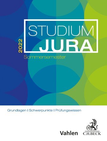 Studienführer Jura 2022