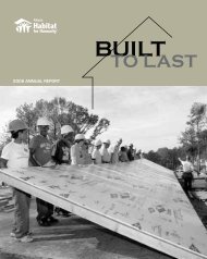 2008 ANNUAL REPORT - Atlanta Habitat for Humanity