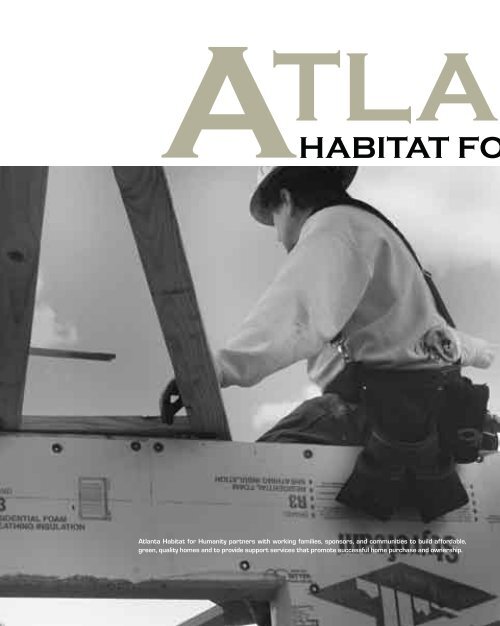 2008 ANNUAL REPORT - Atlanta Habitat for Humanity