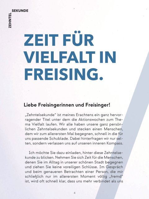 Zehntelsekunde Freising Programm 2022