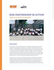 RISE Partnership in Action: Uplift Center for the Grieving Child
