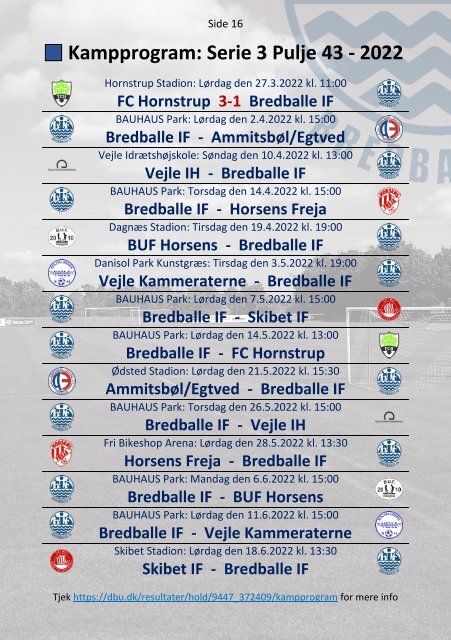 2022 - Nr. 02 - Bredballe IF - Stavtrup IF - 020422