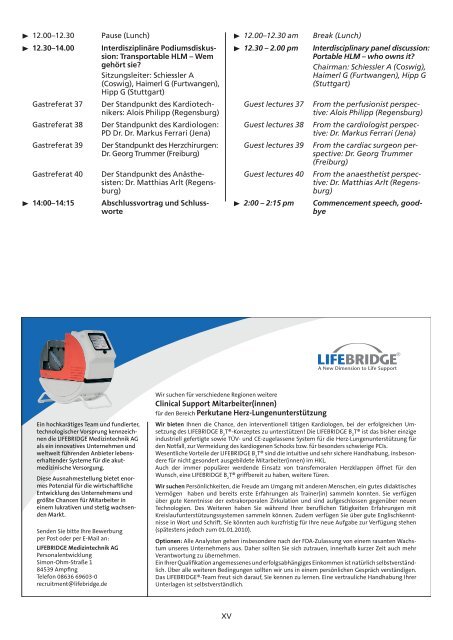 Perfusion · Monitoring · Organprotektion · Medizinische Informatik