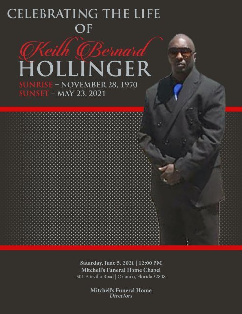 Keith Hollinger Funeral Program DSTBBF8P