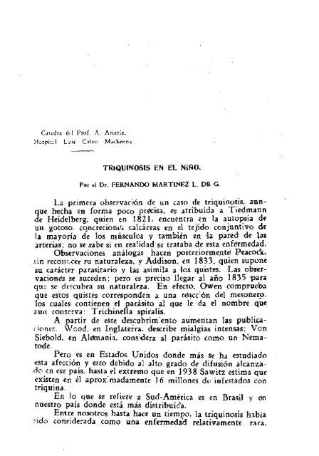 triquina a que grupo pertenece