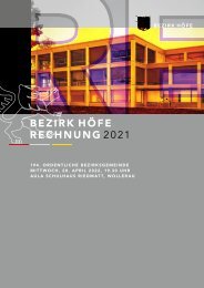 Rechnung 2021 Bezirk Höfe