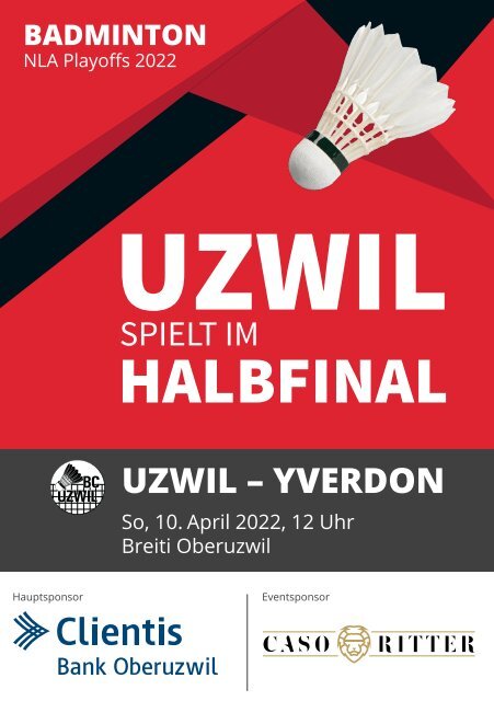 Badminton NLA | Halbfinal Uzwil – Yverdon