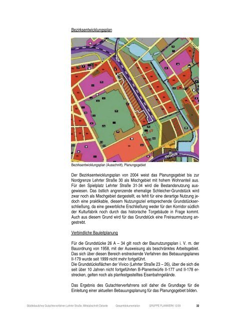 Städtebauliches Gutachterverfahren Lehrter Straße Dokumentation