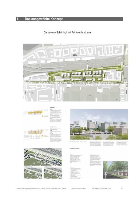 Städtebauliches Gutachterverfahren Lehrter Straße Dokumentation