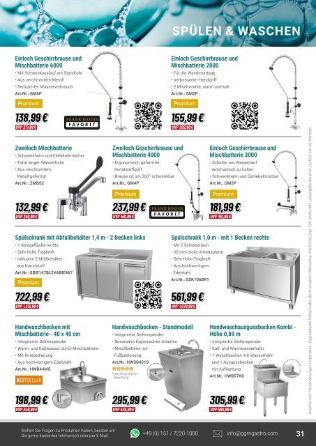 GGM Gastro Produktbroschüre – Ausgabe Frühling 2022