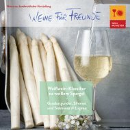 Weißweinklassiker zu weißem Spargel WEIN-MUSKETIER München