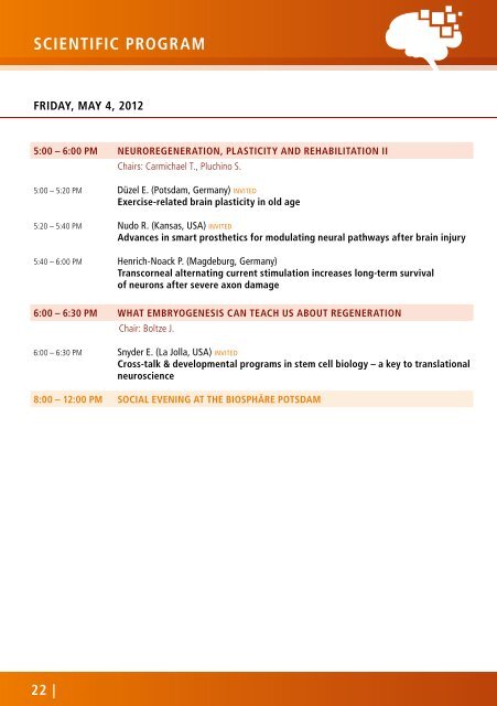 final Program - Neurorepair 2012