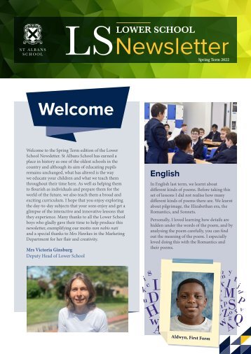 Lower School Newsletter Spring Term 2022