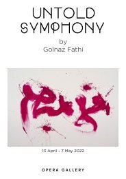 Untold Symphony by Golnaz Fathi | Opera Gallery Beirut | 6 - 21 Oct. 2021