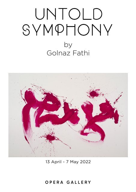 Untold Symphony by Golnaz Fathi | Opera Gallery Beirut | 6 - 21 Oct. 2021