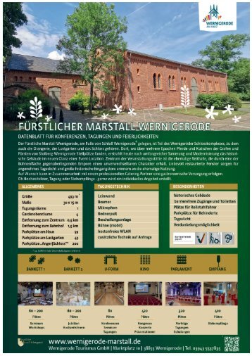 Programm Rathausfest Wernigerode 2019