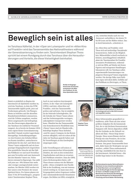 Theatermagazin - Nationaltheater Mannheim April 2022