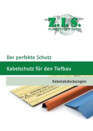Kabelschutz für den Tiefbau Der perfekte Schutz - ZIS Kunststoff ...