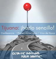 Flyer Conferencia  Hazlo Sencillo_664:  Presentación libro - firmas  - vino de honor