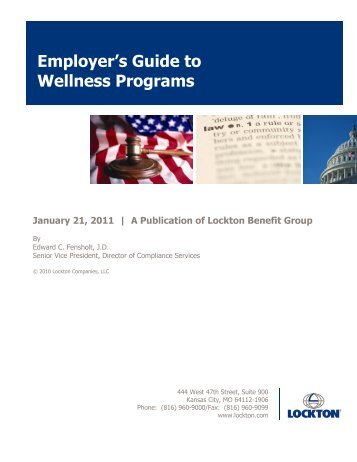 Employer's Guide to Wellness Programs - Lockton