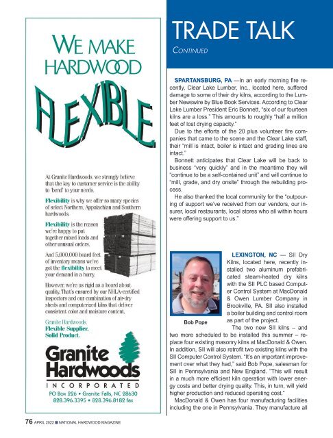 National Hardwood Magazine - April 2022