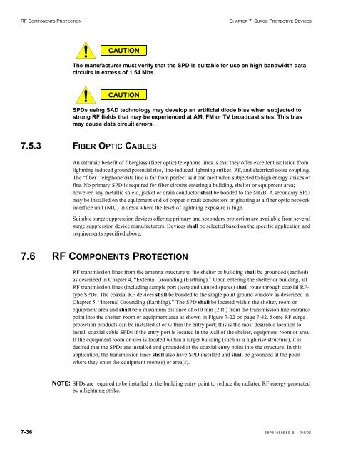 standards and guidelines for communication sites - Radio And ...