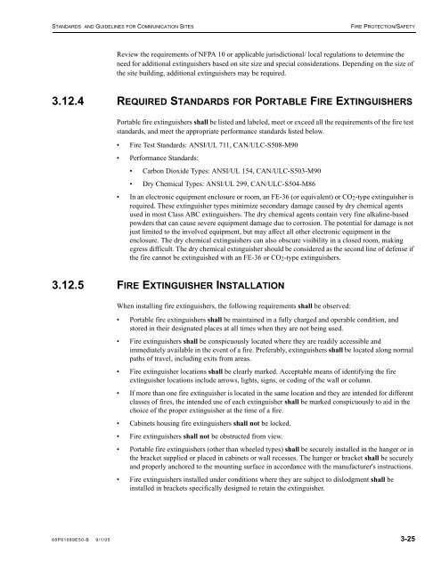 standards and guidelines for communication sites - Radio And ...