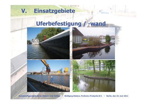 Kunststoffspundwände im Wasser- und Tiefbau - BWK Berlin ...
