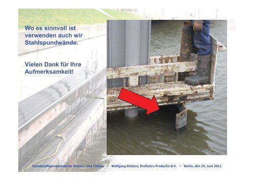 Kunststoffspundwände im Wasser- und Tiefbau - BWK Berlin ...