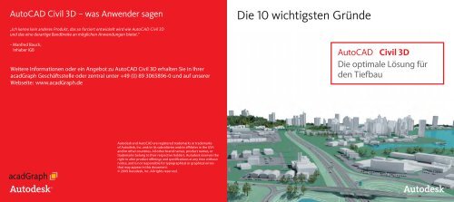 AutoCAD ® Die optimale Lösung für den Tiefbau