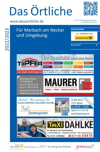 Marbach am Neckar und Umgebung ÖTB 22/23