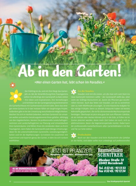 Das Stadtgespräch Ausgabe April 2022 auf Mein Rheda-Wiedenbrück