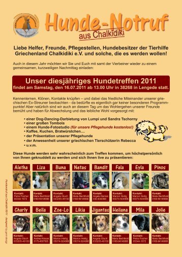 Unser diesjähriges Hundetreffen 2011 - Tierhilfe Chalkidiki ...