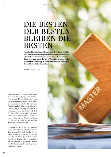 Chef Sache Magazin 01-2022